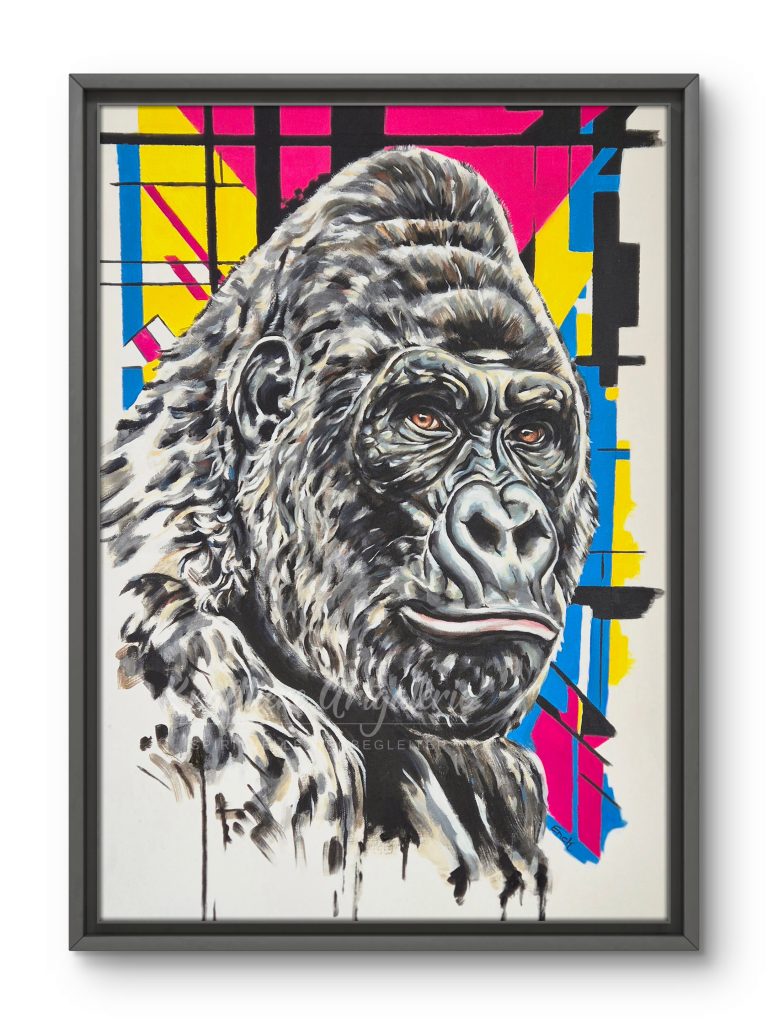 Der Chef vom Dienst Gorilla_Acryl_50x70cm