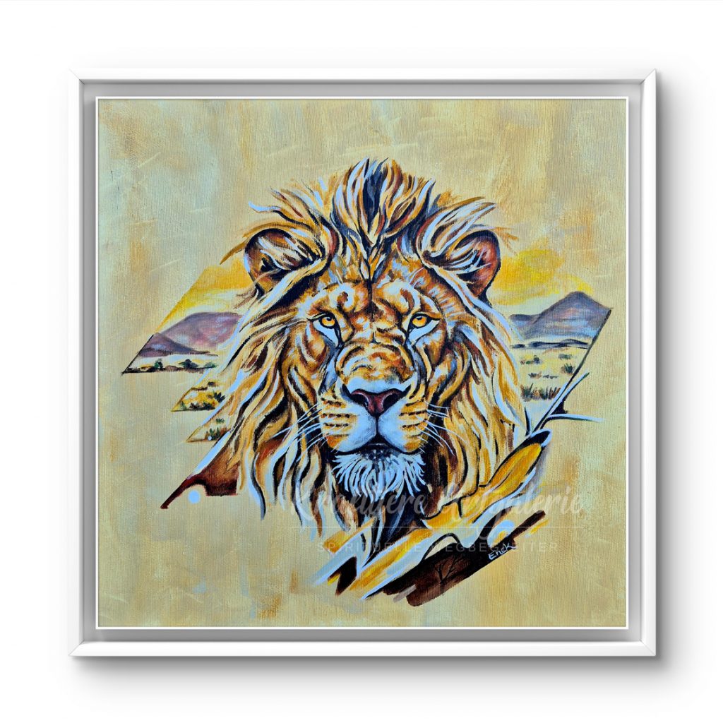 Der King Löwe_Acryl_30x30cm
